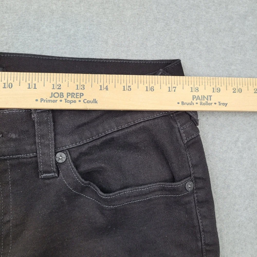 True Religion Ricky Relaxed Straight Mens 36 Black Cut Off Denim Jean Shorts
